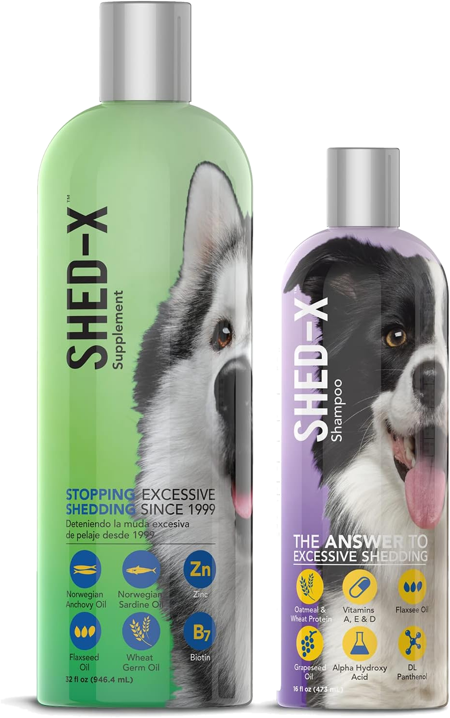 Shed-X Dog Shed Control Supplement & Shampoo Bundle
