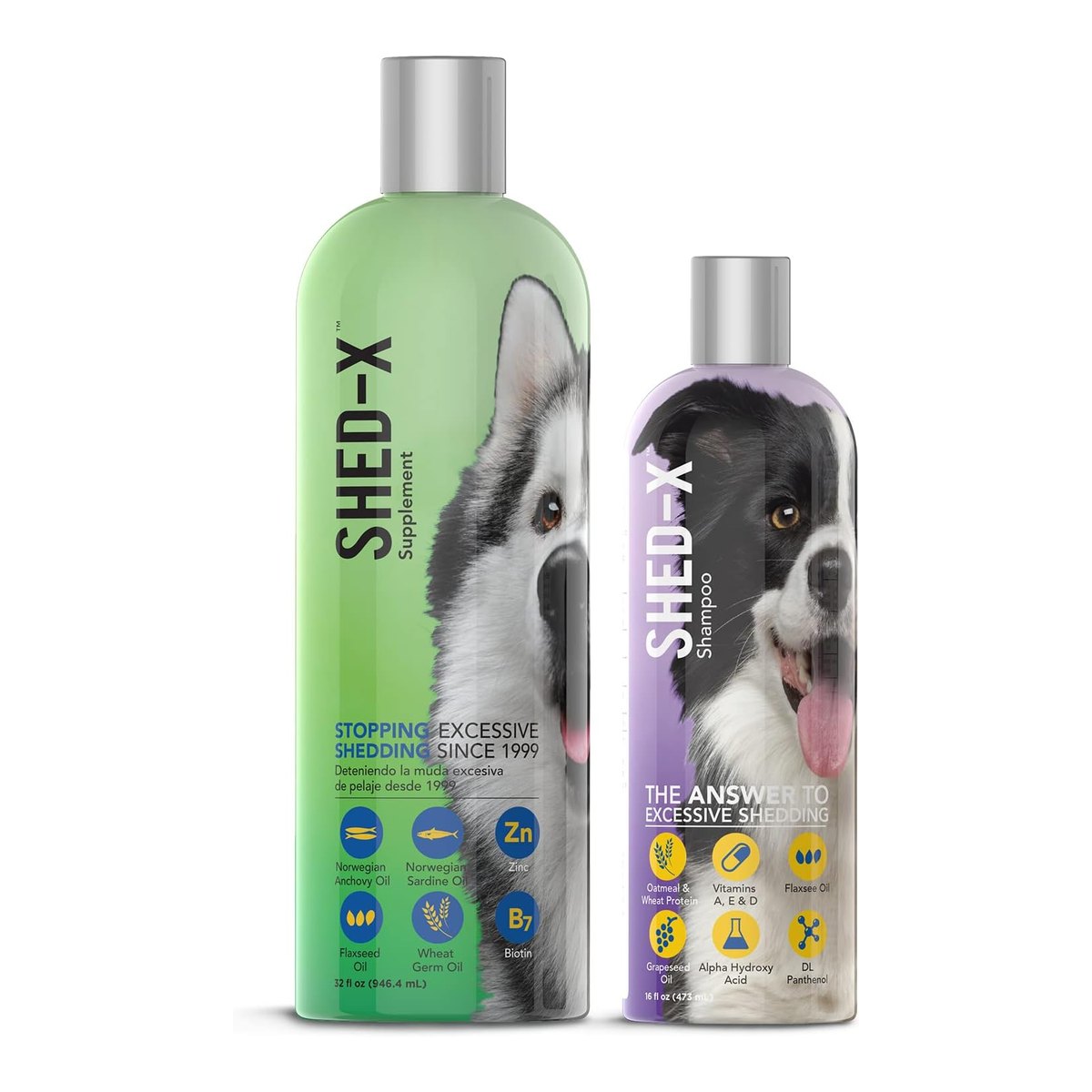 Shed-X Dog Shed Control Supplement & Shampoo Bundle