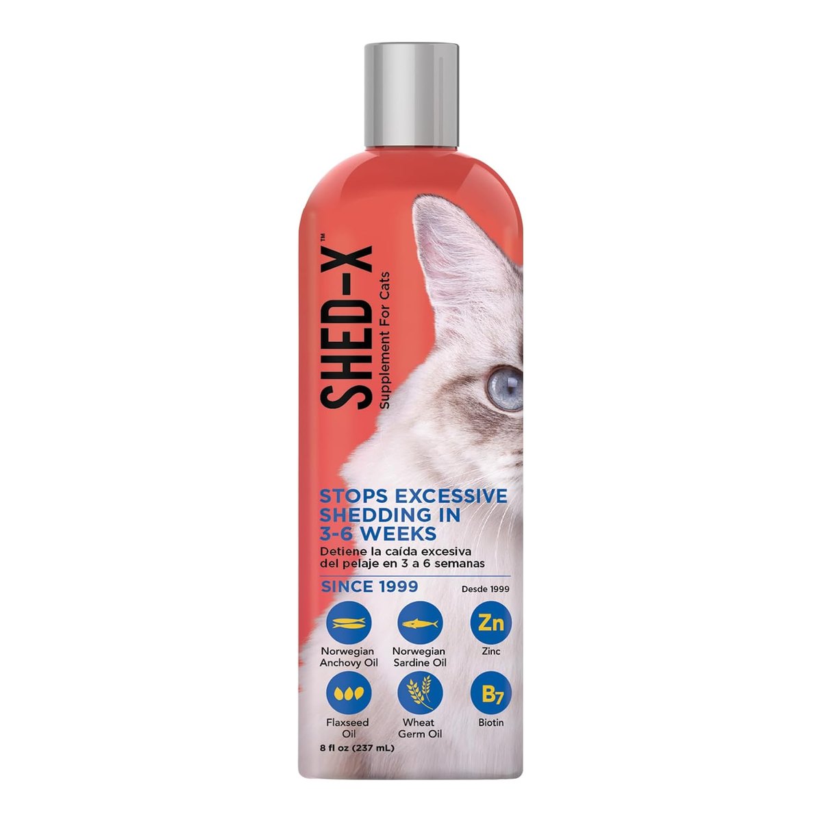 Shed-X Liquid Cat Supplement, 8 oz — Skin, Coat & Shedding
