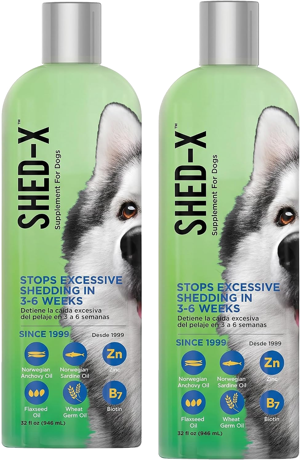 Shed-X Liquid Dog Supplement, 32 oz — Pack of 2