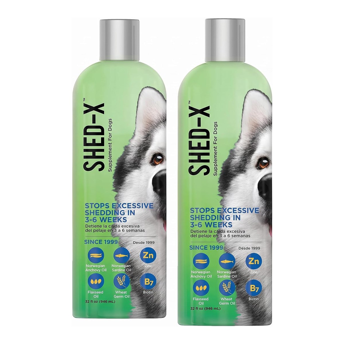 Shed-X Liquid Dog Supplement, 32 oz — Pack of 2